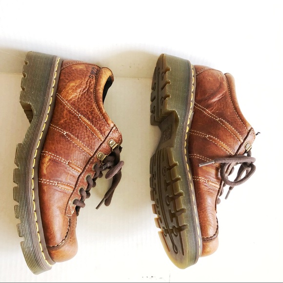 Dr Martens 9764 Tan Brown Grizzly Oxfords Sz 8 EUC - Picture 7 of 12